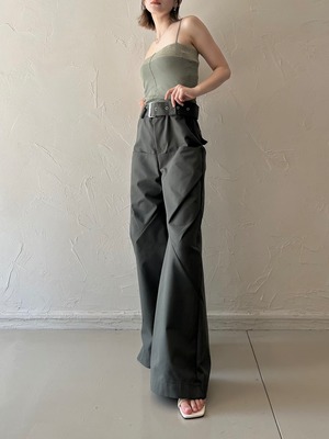 Stockings Camisole / KHAKI × BEIGE