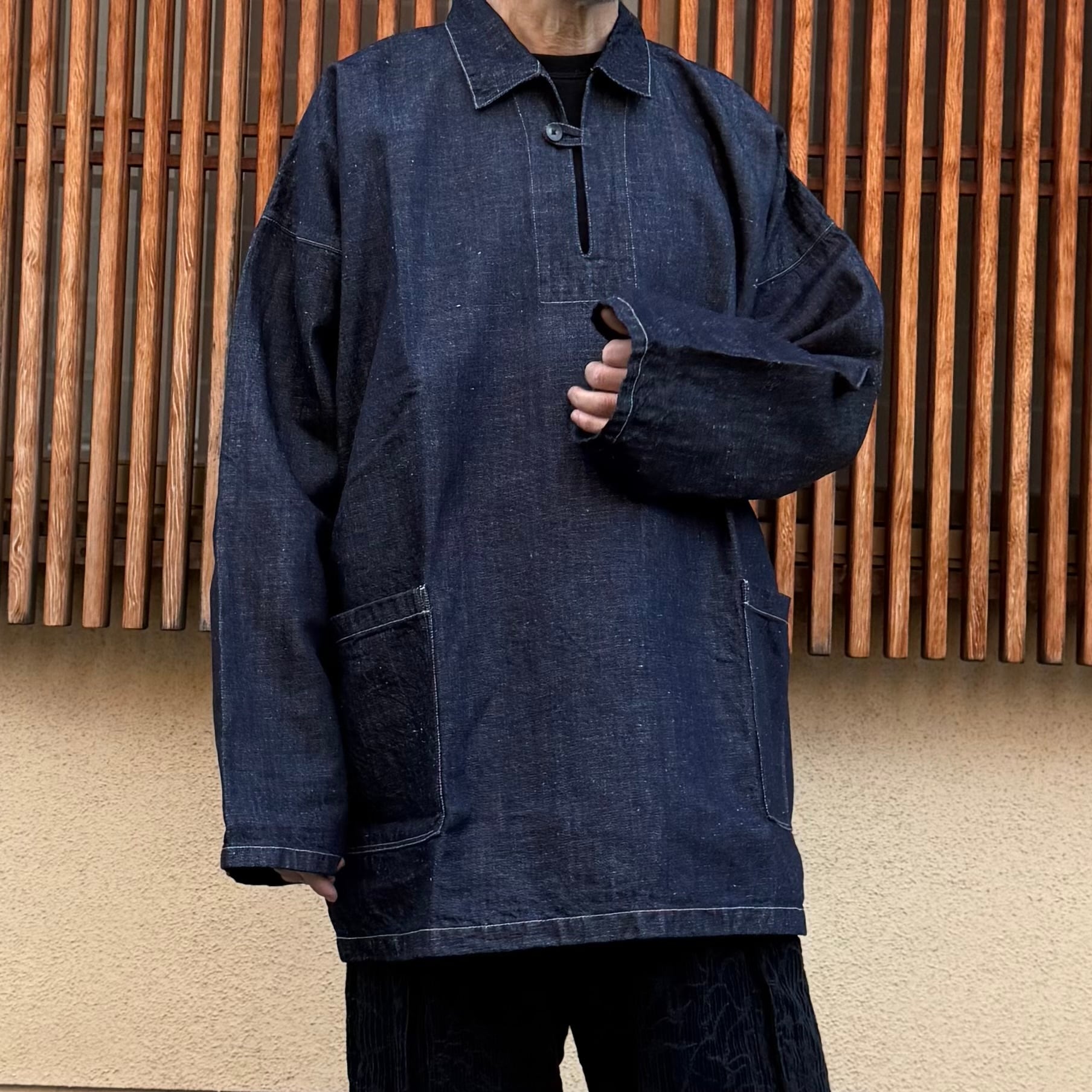 MITTAN SH-150 OC大麻ライトオンスデニムプルオーバー size3