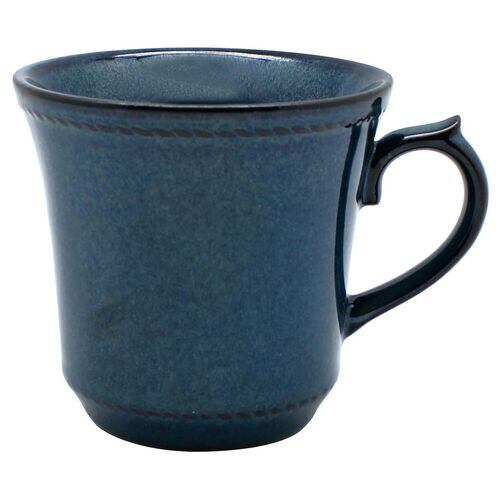 美濃焼 マグカップ|Ficelle コーヒーカップ ネイビー レトロ クラシカル