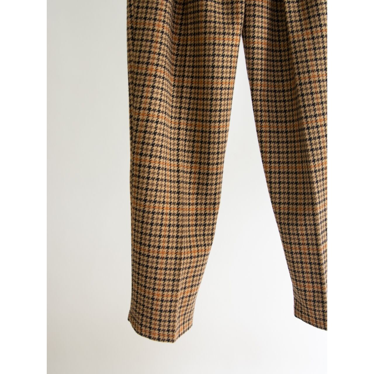 【McDavid】Made in West Germany Wool-Cashmere 2tuck Check Pants(西ドイツ製 ウールカシミヤツータックチェックパンツ)