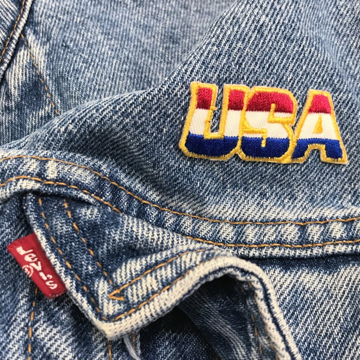 LEVI'S リーバイス 00年代 MEXICO製 70507 -0389 星条旗柄 バック