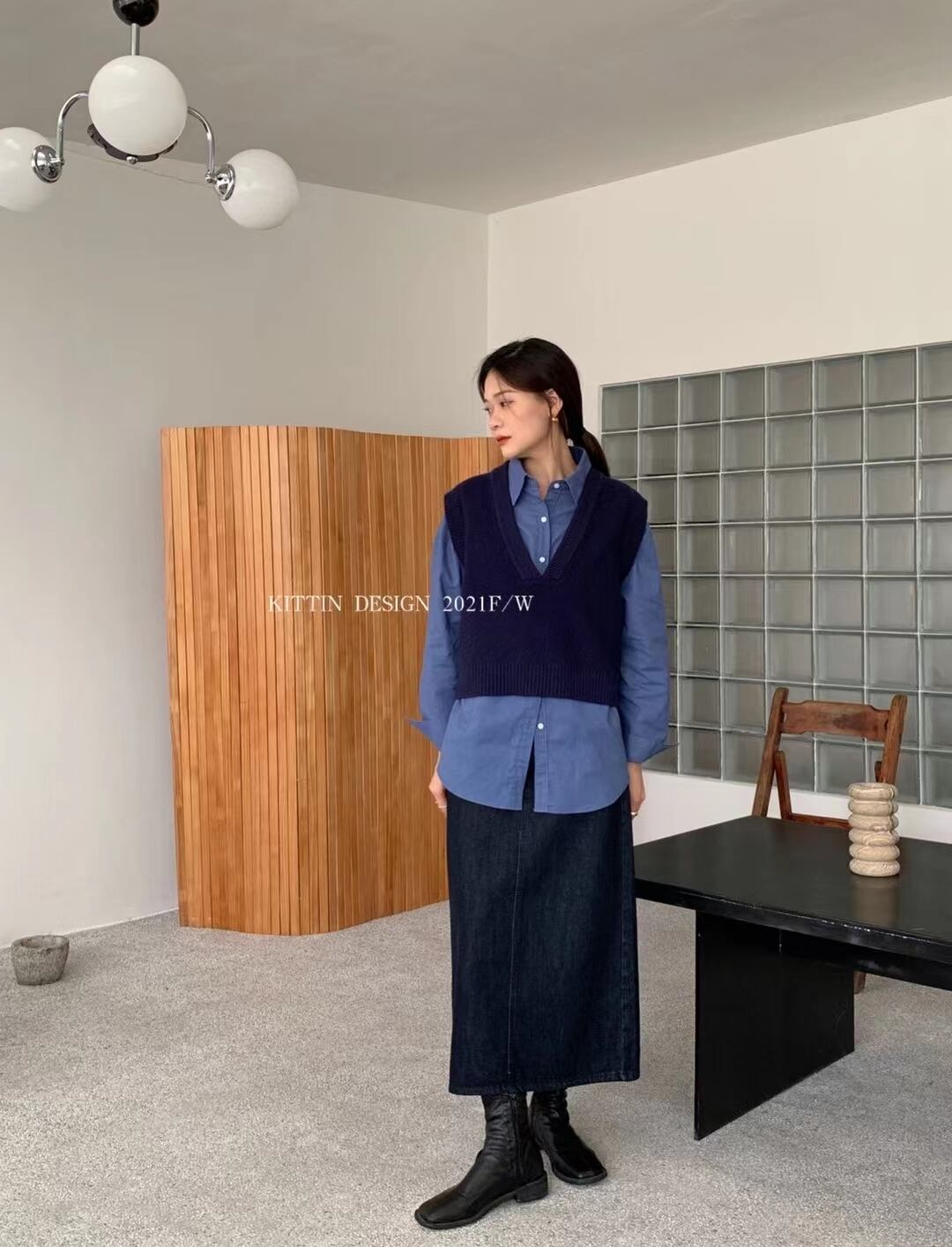 ニットベスト　AJ2085-768