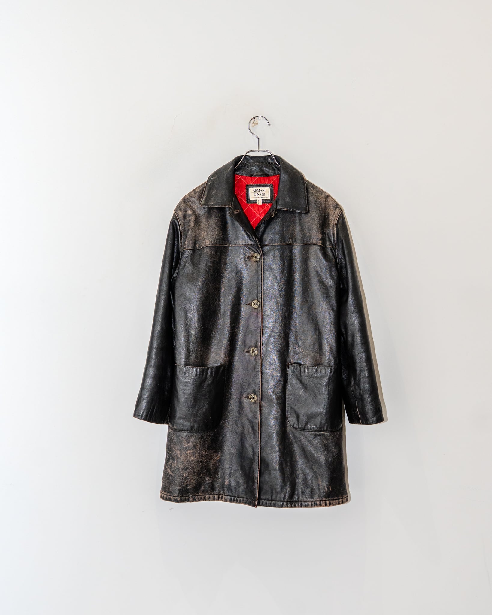 90s ARMANI JUNIOR LEATHER COAT