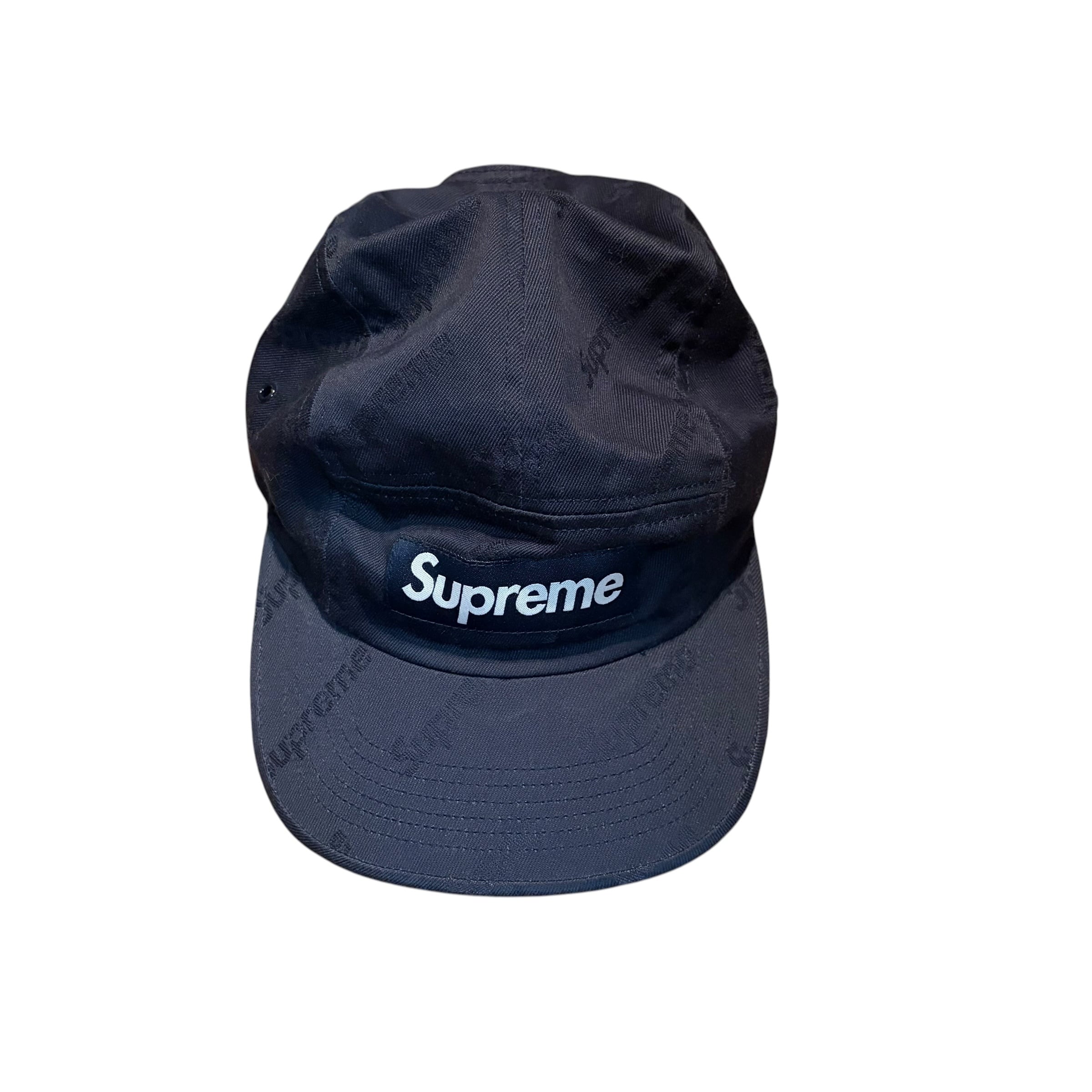 ど*★様 Supreme ボックスロゴ　ジェットキャップ　ブラック supreme シュプリーム ジェットキャップ ボックスロゴ 総柄 | 古着屋