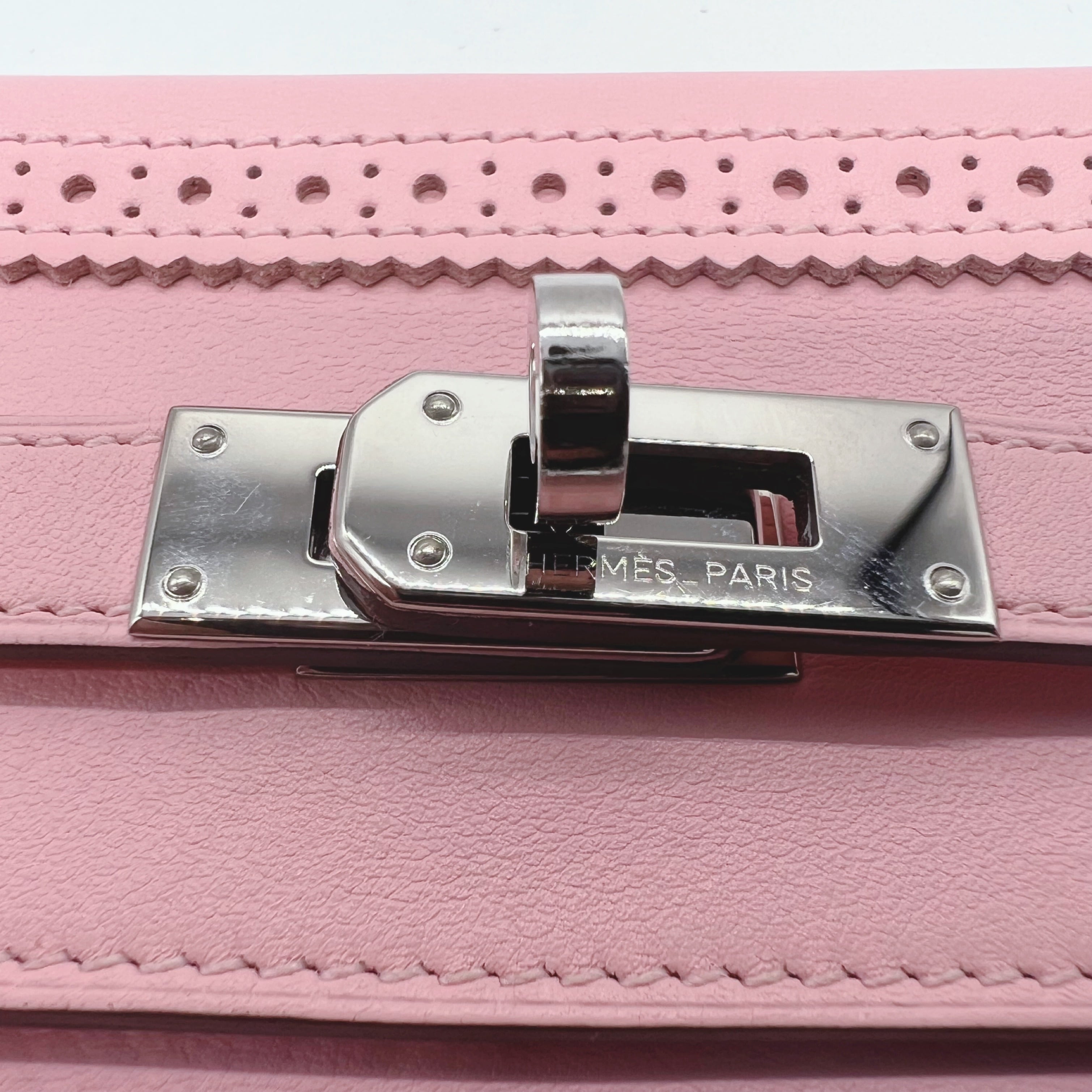 HERMES】エルメス ケリーウォレット ギリーズ ヴォースイフト ローズ
