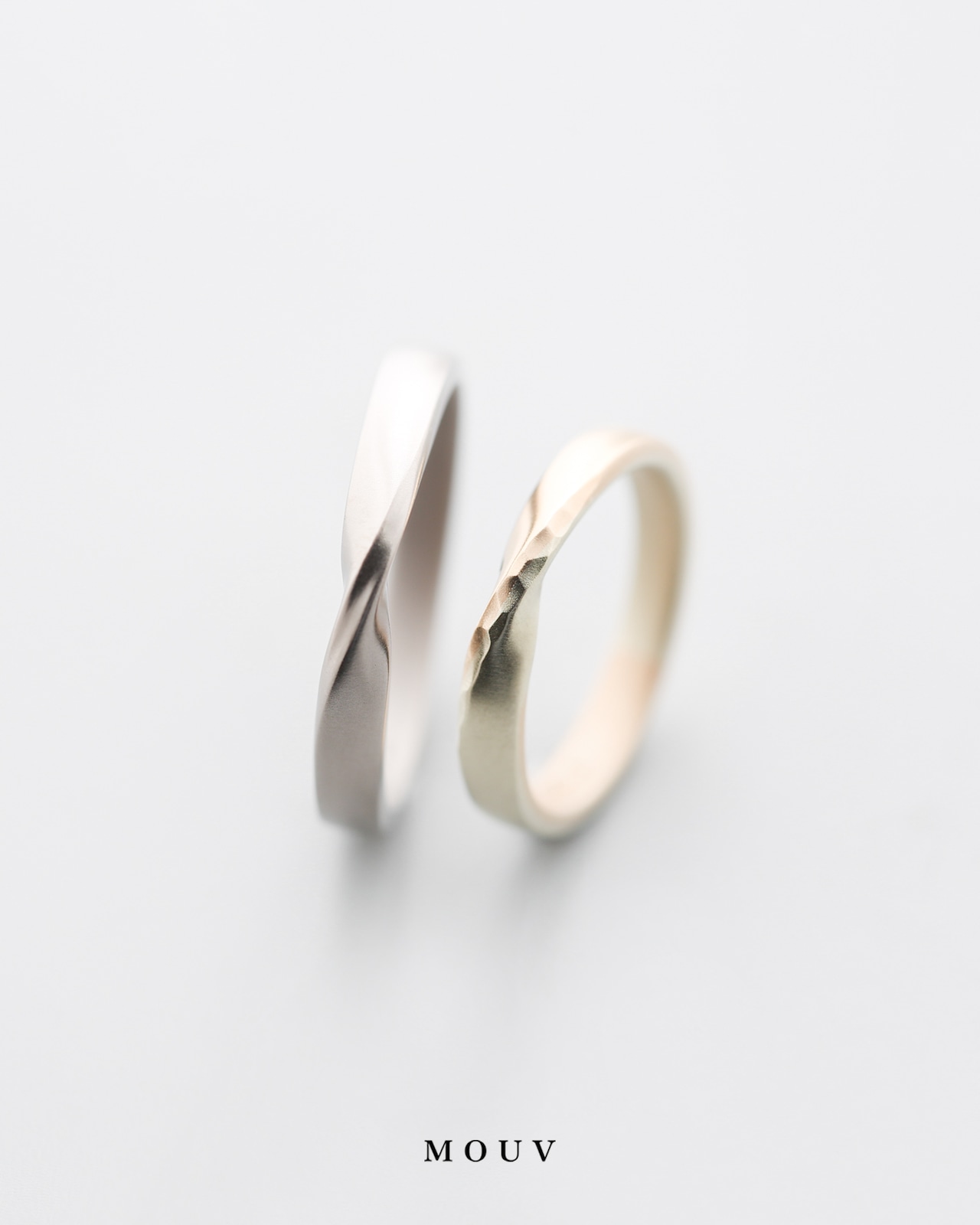 事例|メビウス結婚指輪・婚約指輪3本セット