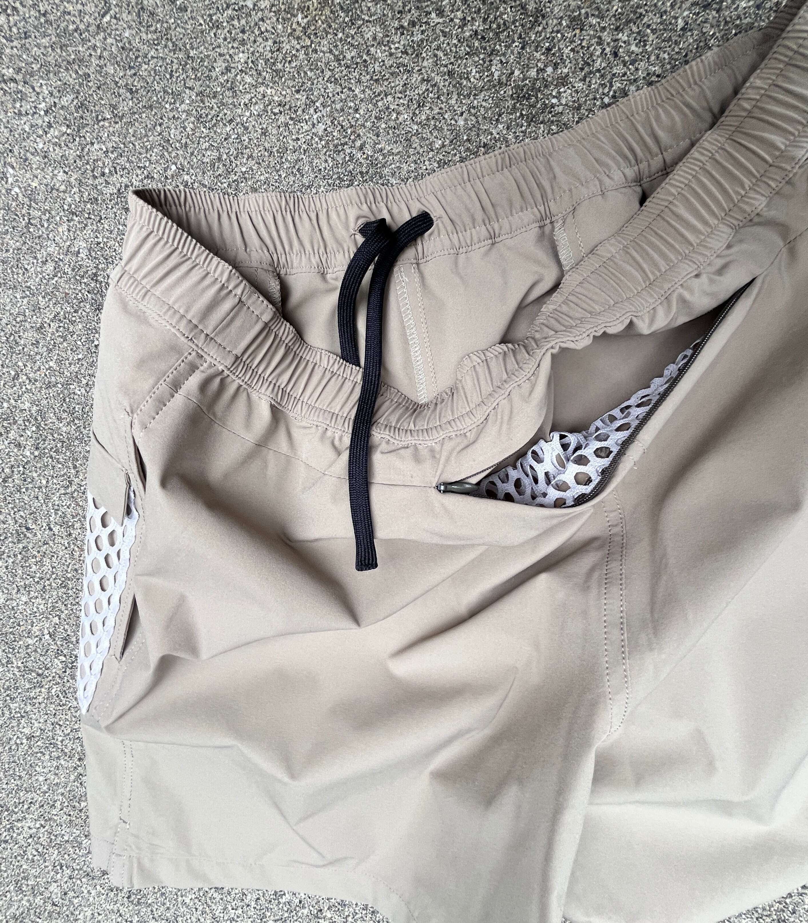 BUDO(ブドー) AIR GRID- MESH SHORTS khaki | play field mountain