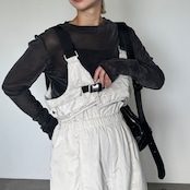 buckle military bustier/ecru