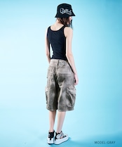 COOLAヴィンテージデニムハーフパンツ (GRAY)　CQ-46062