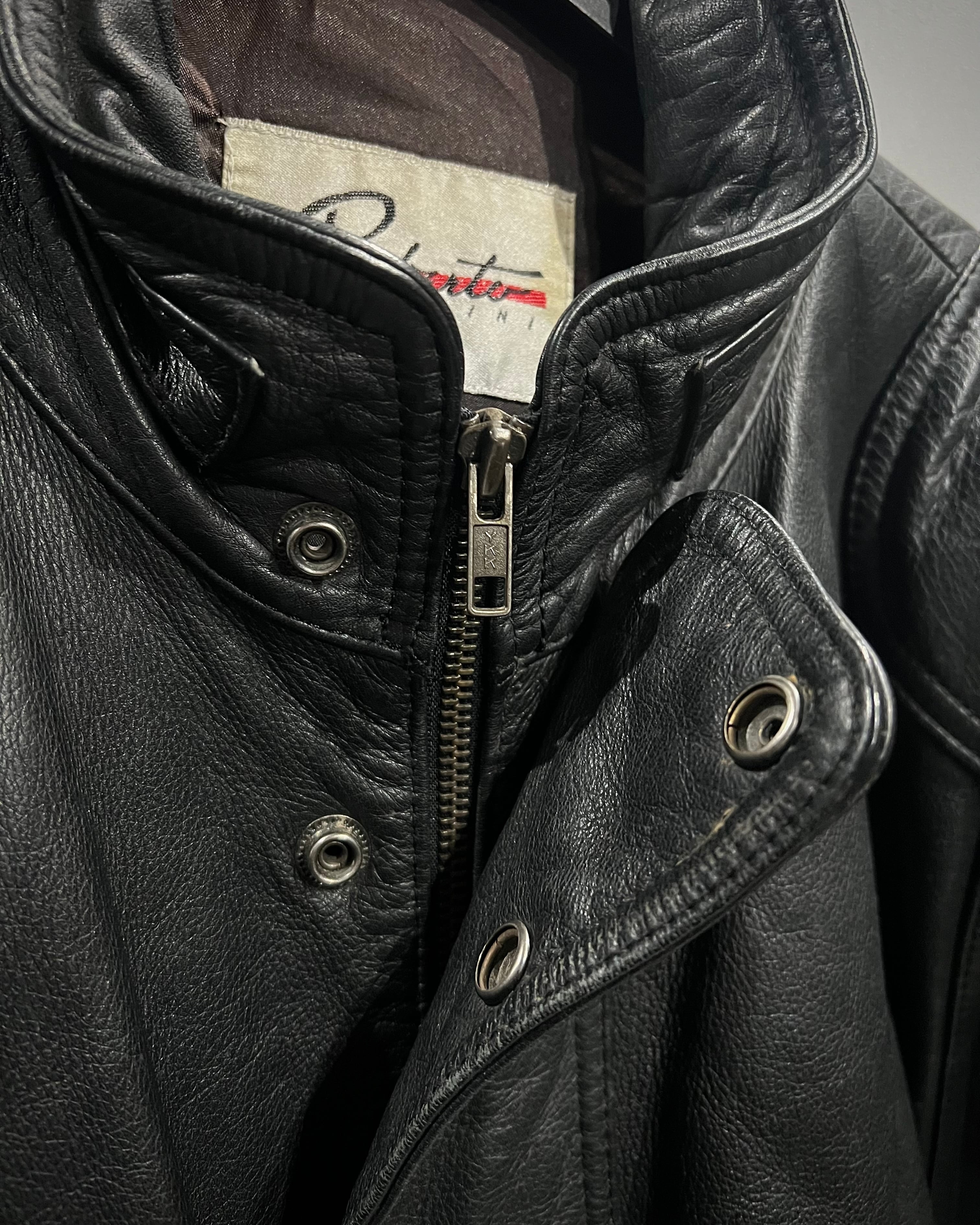 X VINTAGE】80's Flight Detail Vintage Leather Jacket | Caka(カカ