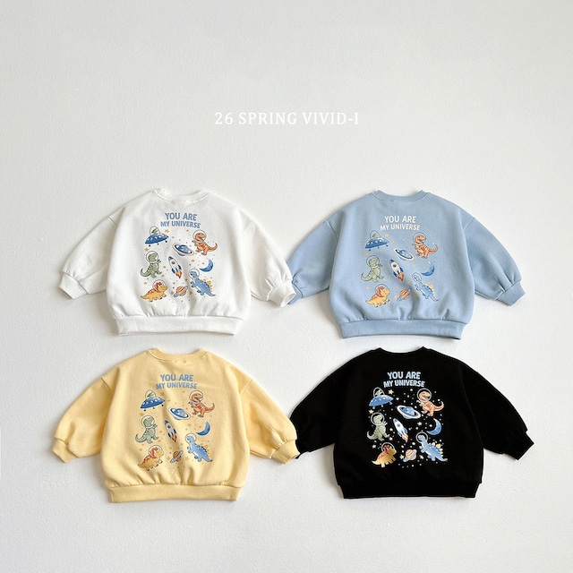 【取寄】vivid-i|space jurassic sweatshirt|スペースジュラシックスウェット|XS-JM|kids&jr|26 spring