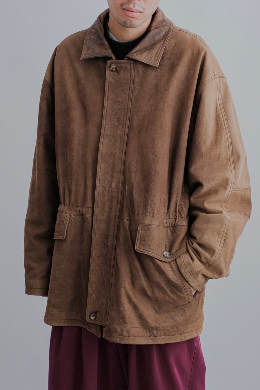 1990s LANDS' END leather jacket