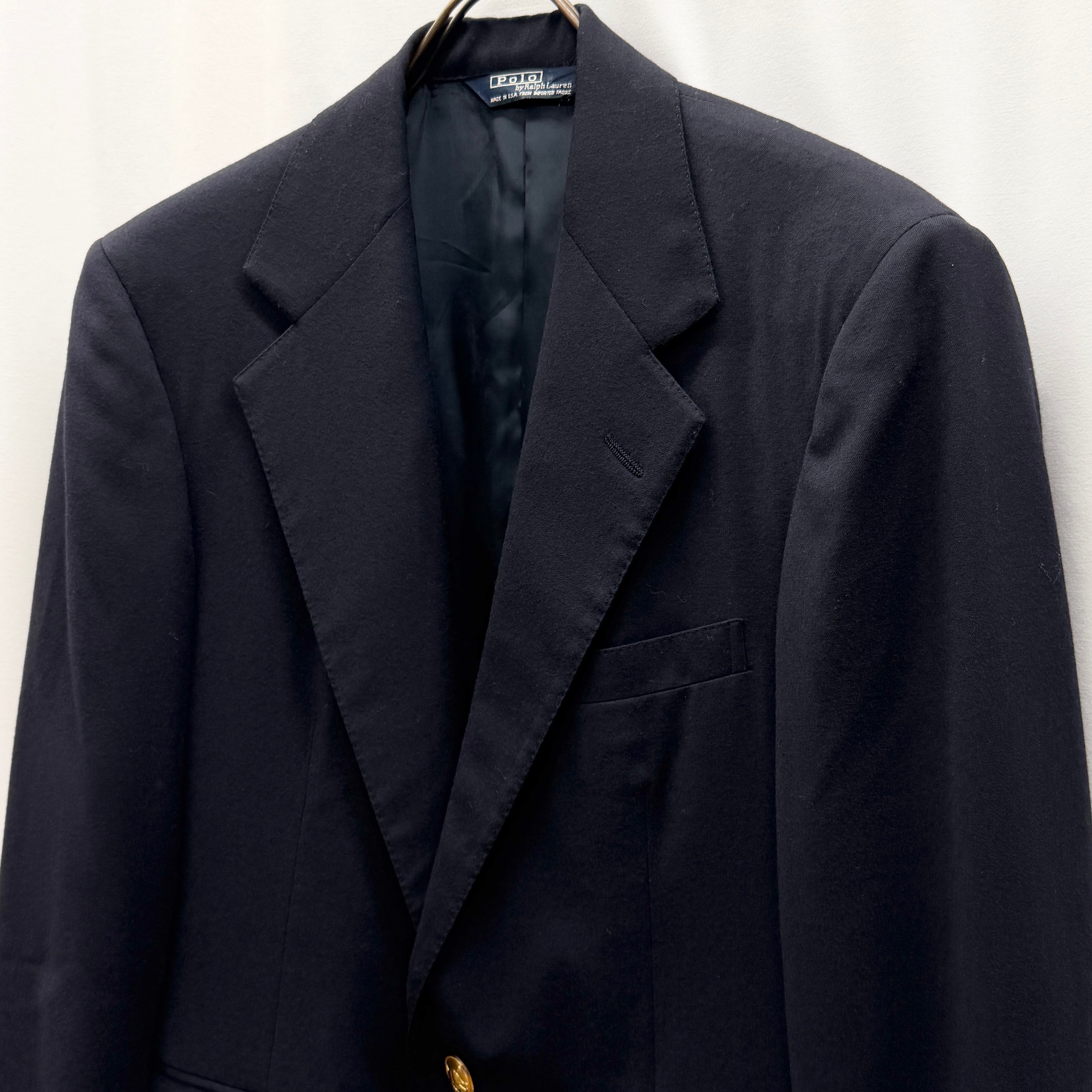 Ralph Lauren】90s jacket ラルフローレン ブレザー 紺ブレ USA製 | no