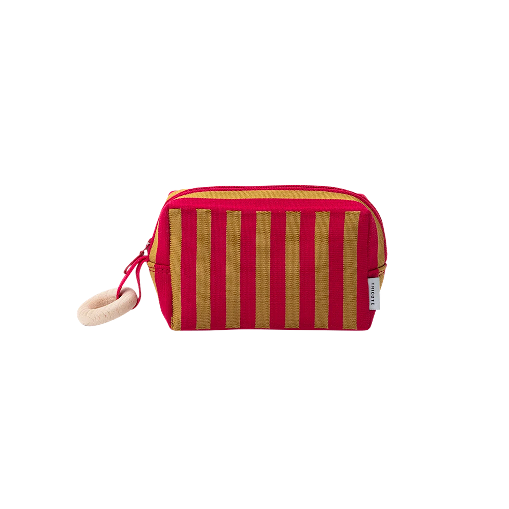 TRICOTÉ / stripe knit pouch S TR51PO037