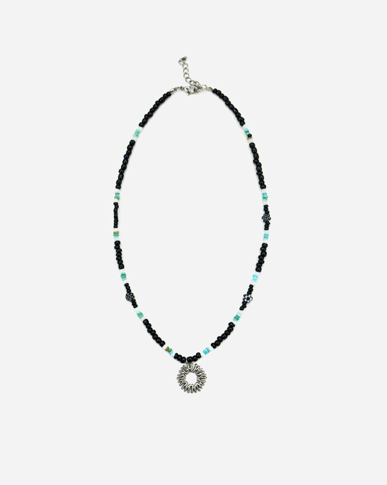 999humanity ネックレス 999HUMANITY] NACRE SYMBOL NECKLACE (TURQUOISE) 正規品 韓国