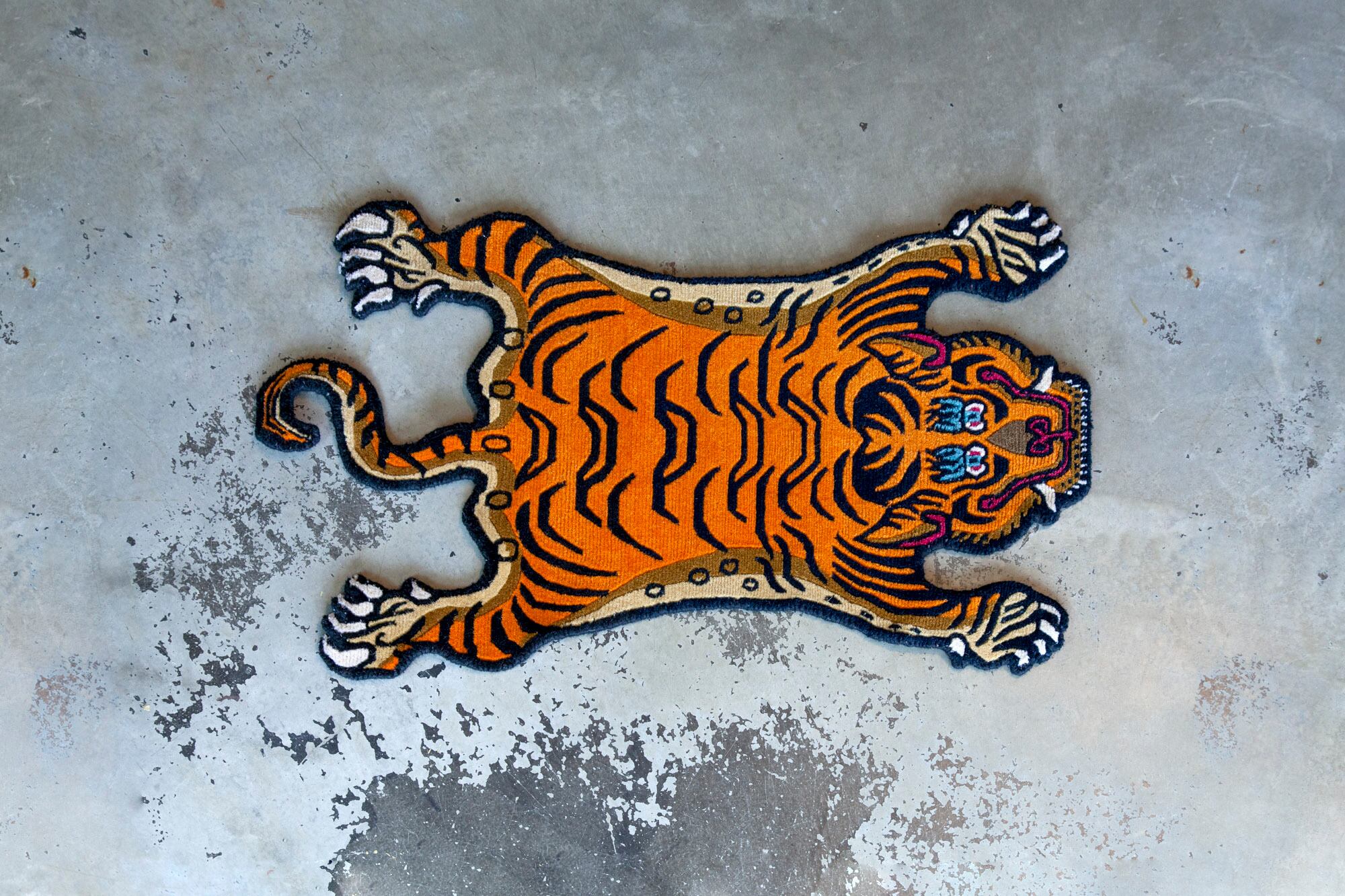 Tibetan Tiger Rug 《XSサイズ •ウール012》チベタンタイガーラグ