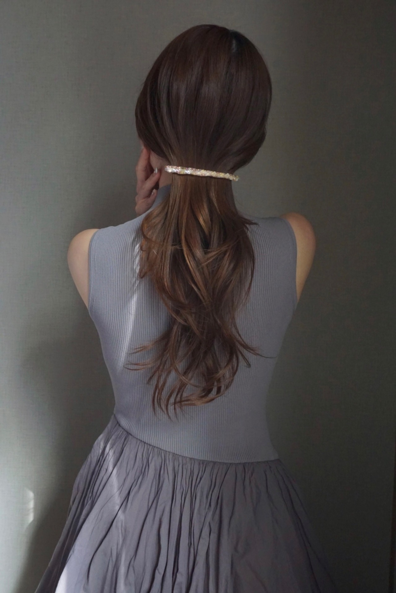 ロングフラワーバレッタ①