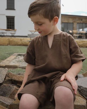 【即納】SON AND DAUGHTER / Yoko Linen Jumpsuit