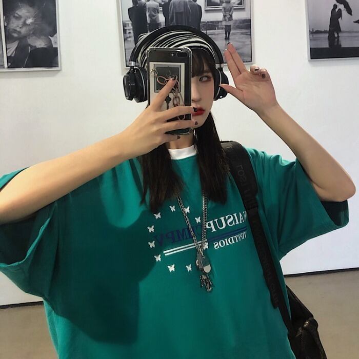 プリントTシャツ レディースルーズサマー コットン 大きめサイズ 夏物 ケッペル74011795328