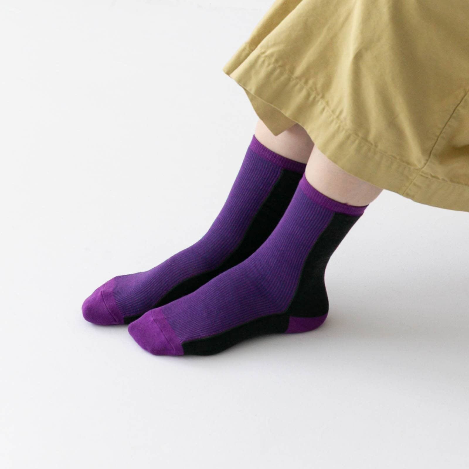 プリット prit バイカラーストライプソックス(P00662)全3色