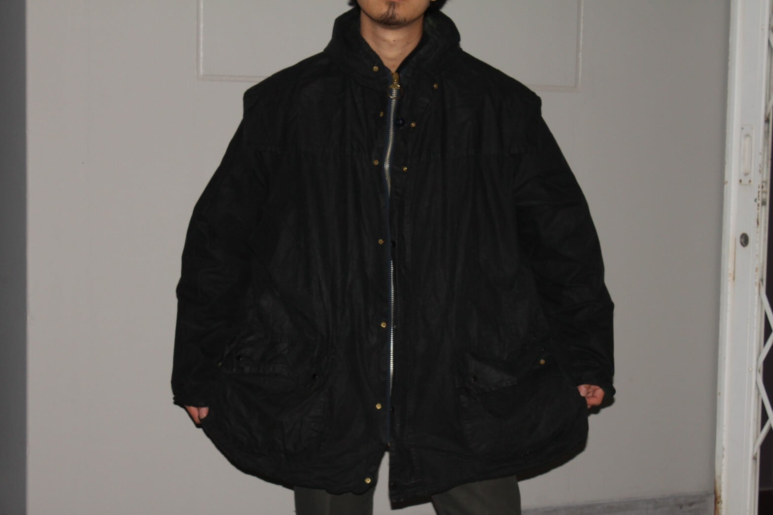 シルバー/レッド special 90s Barbour Durham c34 バーク