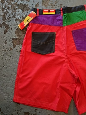 80s "SERGIO VALENTE" MULTI COLOR SHORTS N.O.S 