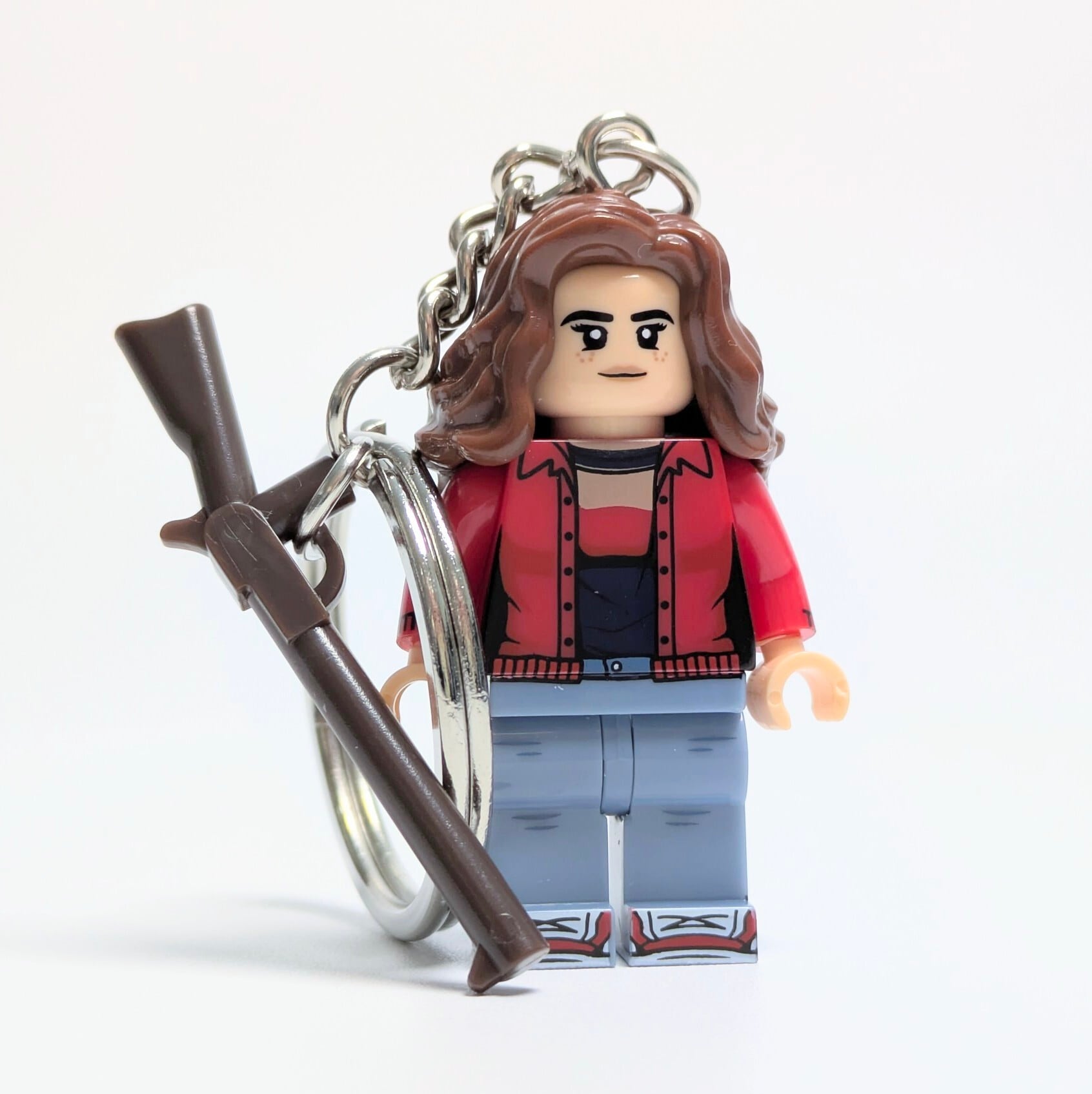 ★ブロックフィギュアキーホルダー★【 Stranger Things / ストレンジャーシングス 】 ナンシー・ウィーラー 〚アメリカン雑貨 アメトイ〛