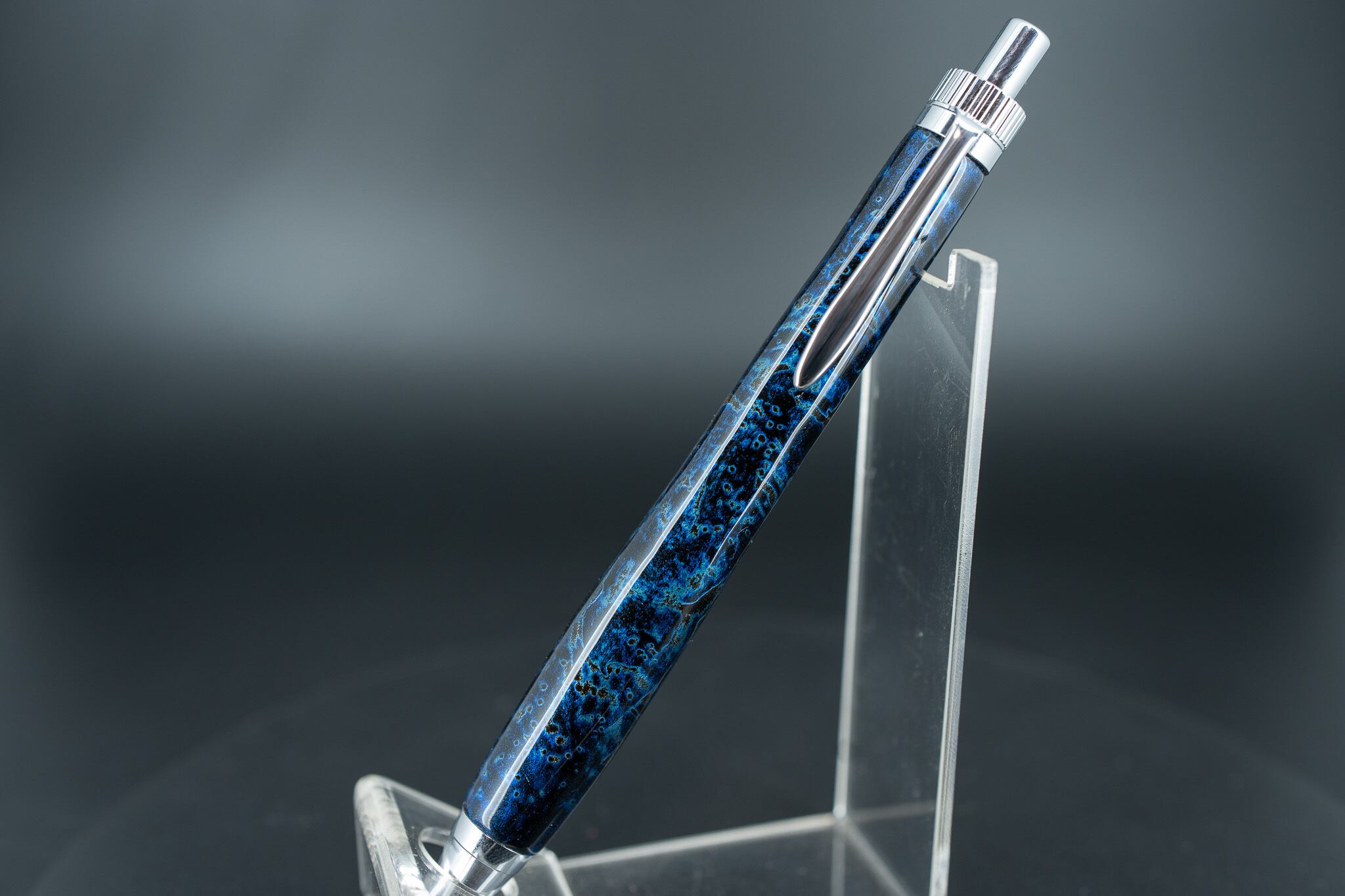 曜変天目】 レッドウッド silver MP | 木軸ペン工房 金杢犀