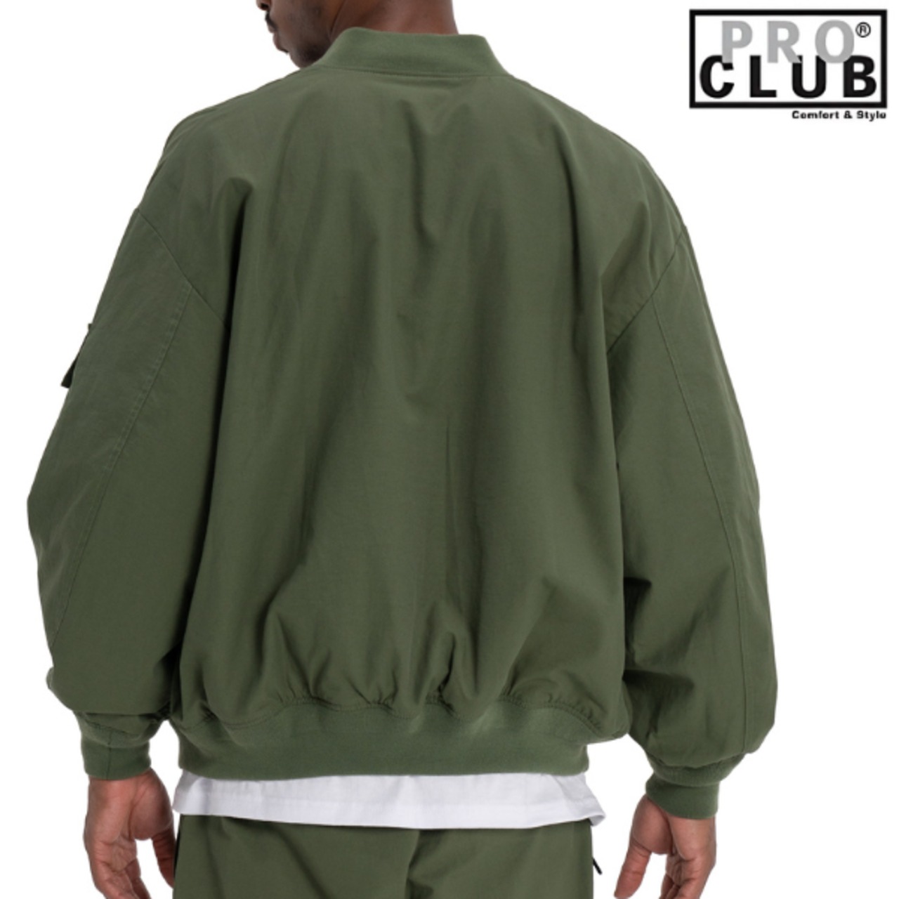 PRO CLUB / プロクラブ「MA-1 Comfort Bomber Jacket Olive」 - 2