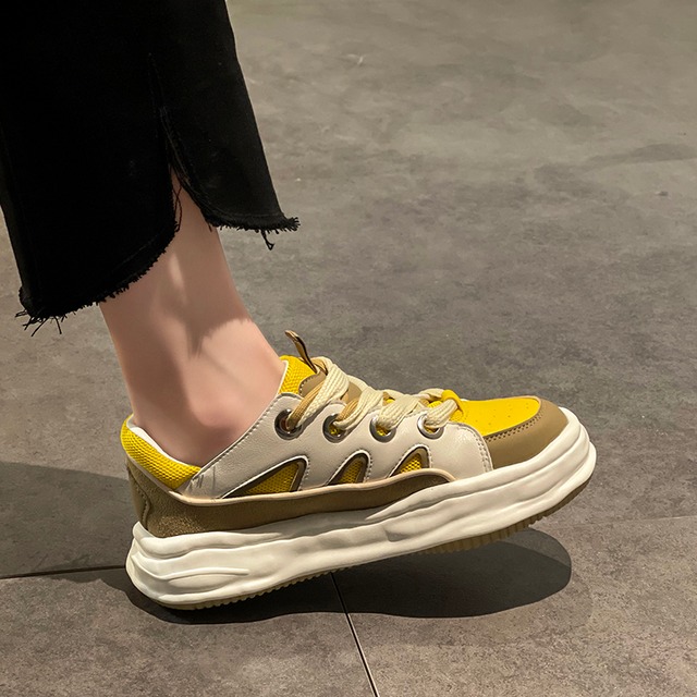 サマー 靴 シューズ レース スニーカー 夏物 レースアップ 部族の婦人靴4203717159