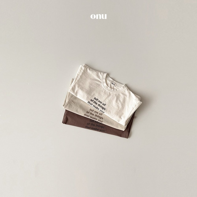 《即納》送料無料 【ONU】onu lettering short sleeve tee