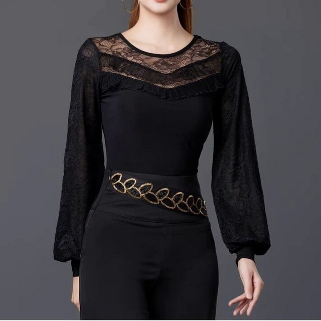 レースデザイン ふんわりスリーブ トップス ds0544