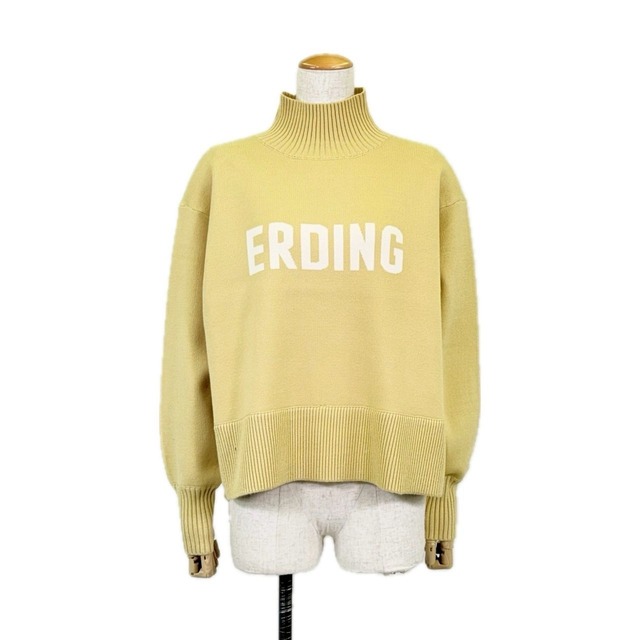 ロゴ ハイネックニットプルオーバー 55285677-636}