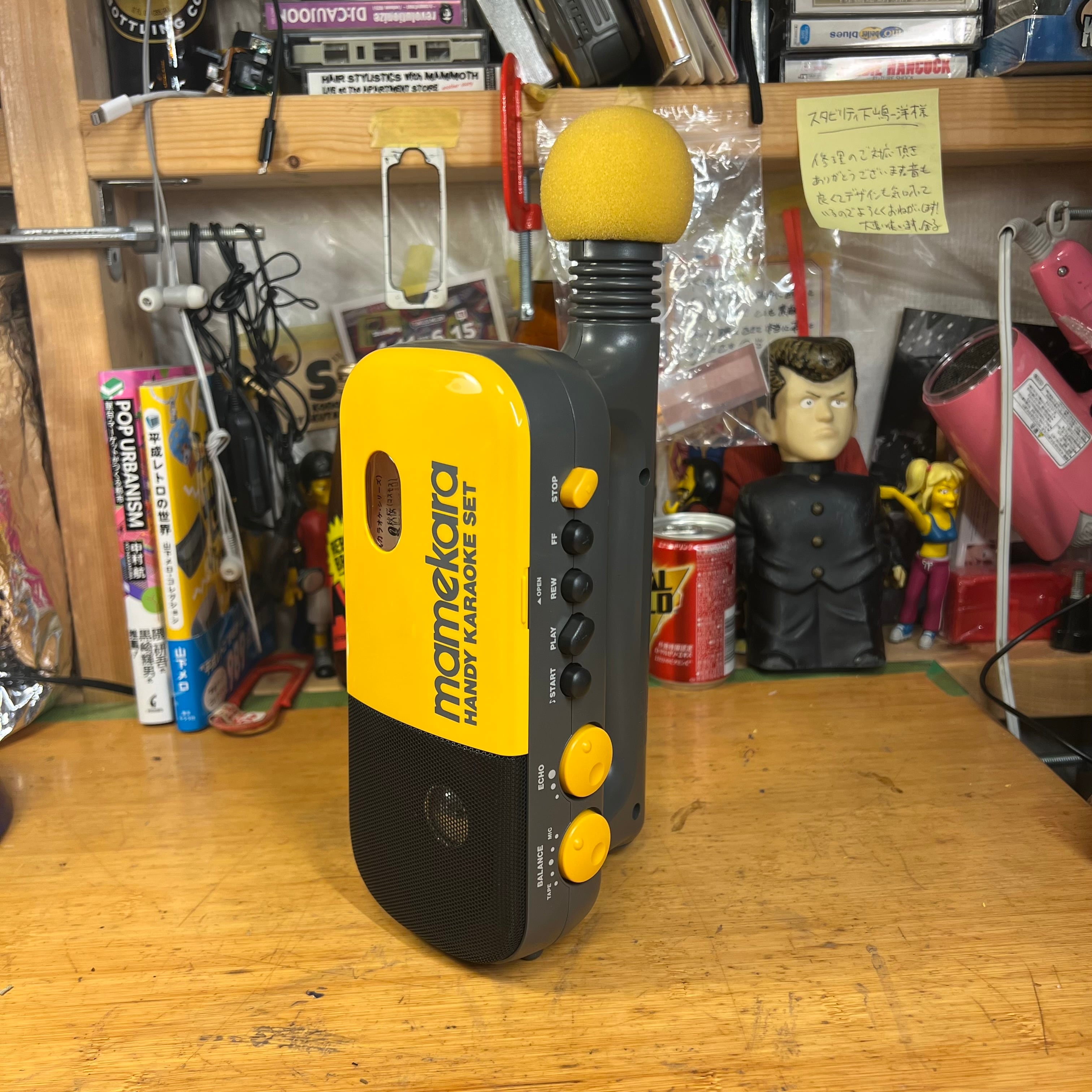 メンテ済可動品] MK-200平成の名品マメカラ ポータブルカラオケ