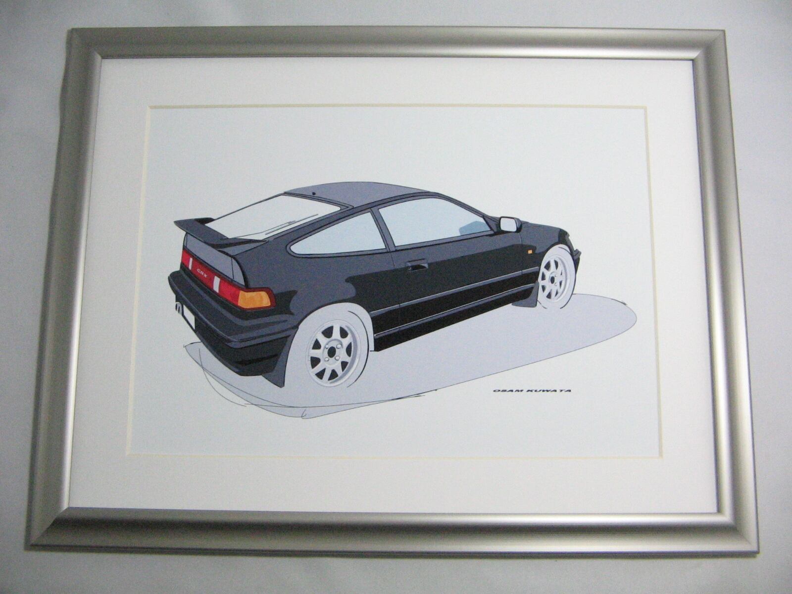 イラスト ホンダ CR-X A4サイズ 額入り | osamart