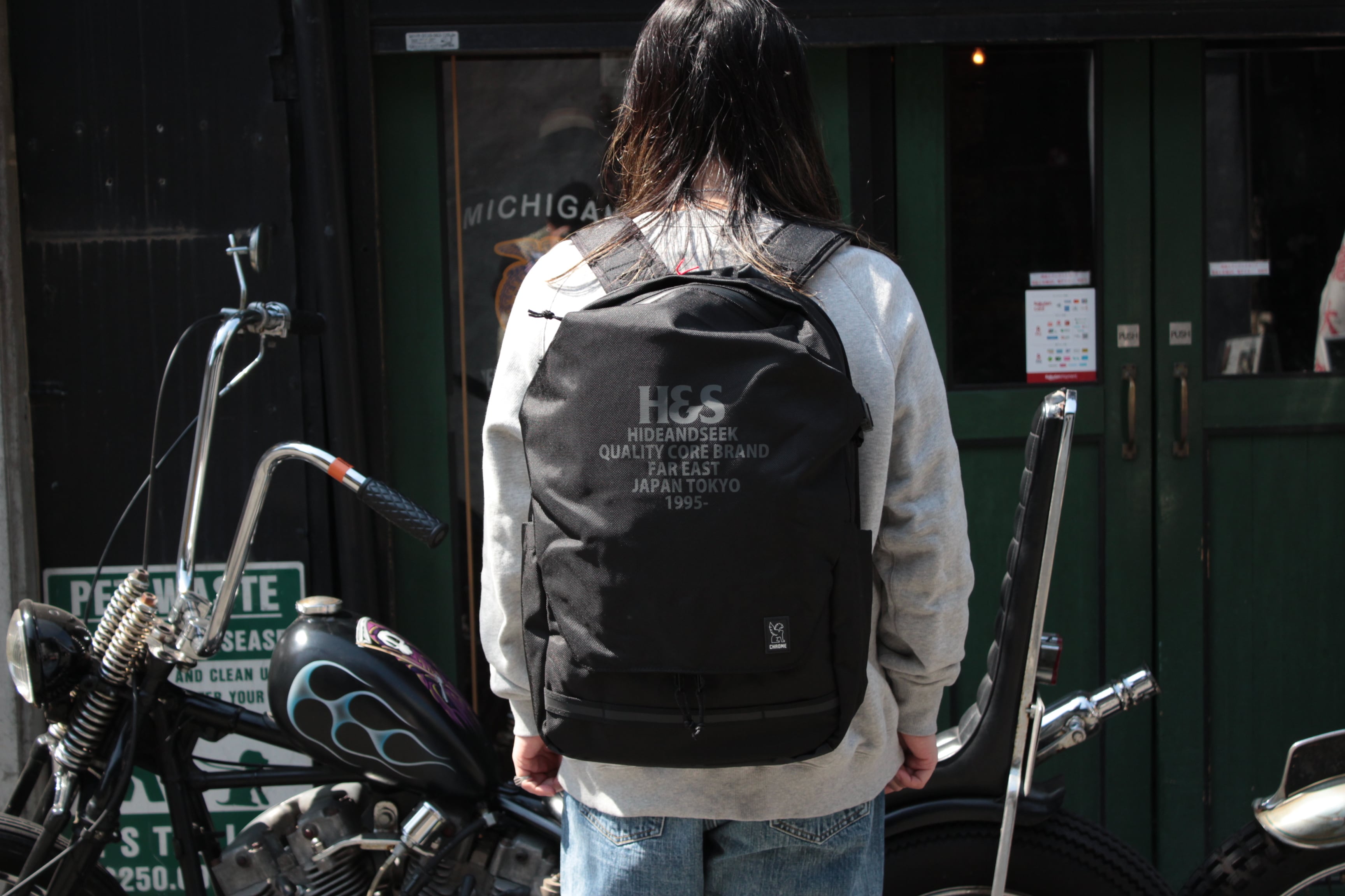 HIDE AND SEEK】H&S × CHROME Backpack (EXTLEX 38L PACK) (ハイド