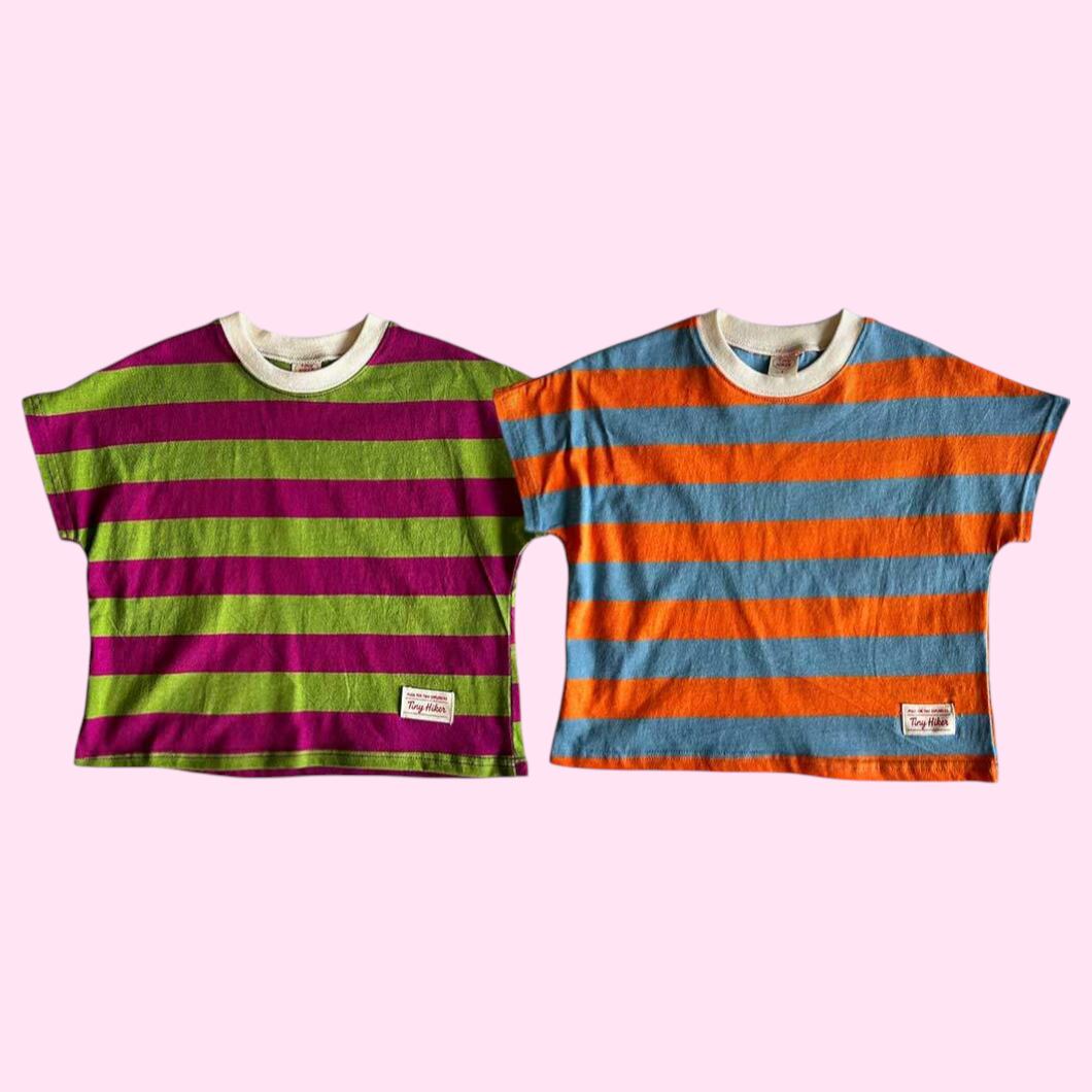 《送料無料》ウィリーストライプT:kids【TinyHiker】※お取り寄せ