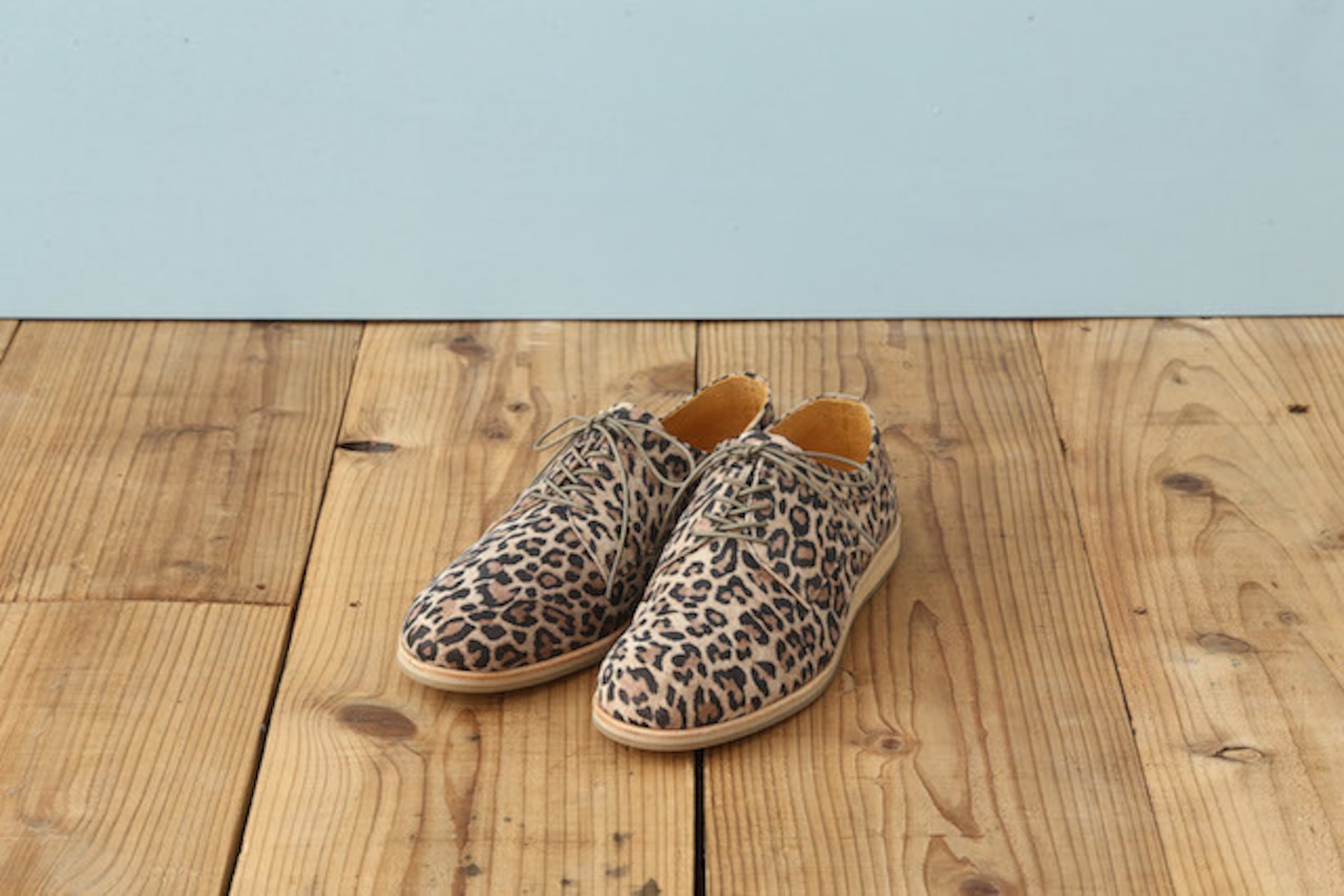 LAYERED BLUCHER (LEOPARD)