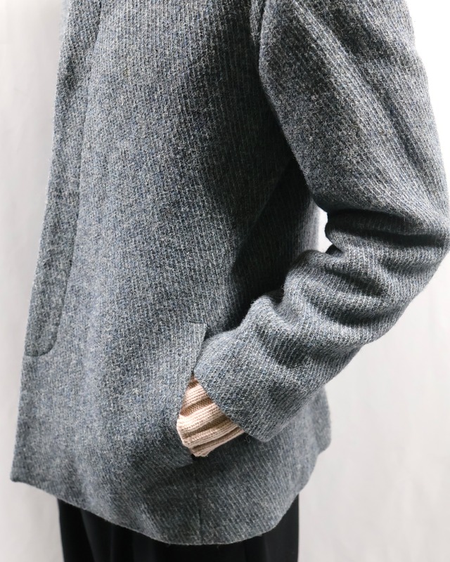 【00s A.P.C.】fly front wool jacket
