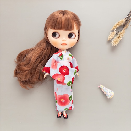 【夏限定】浴衣セット（水色帯ピンク）リカちゃんネオブライス