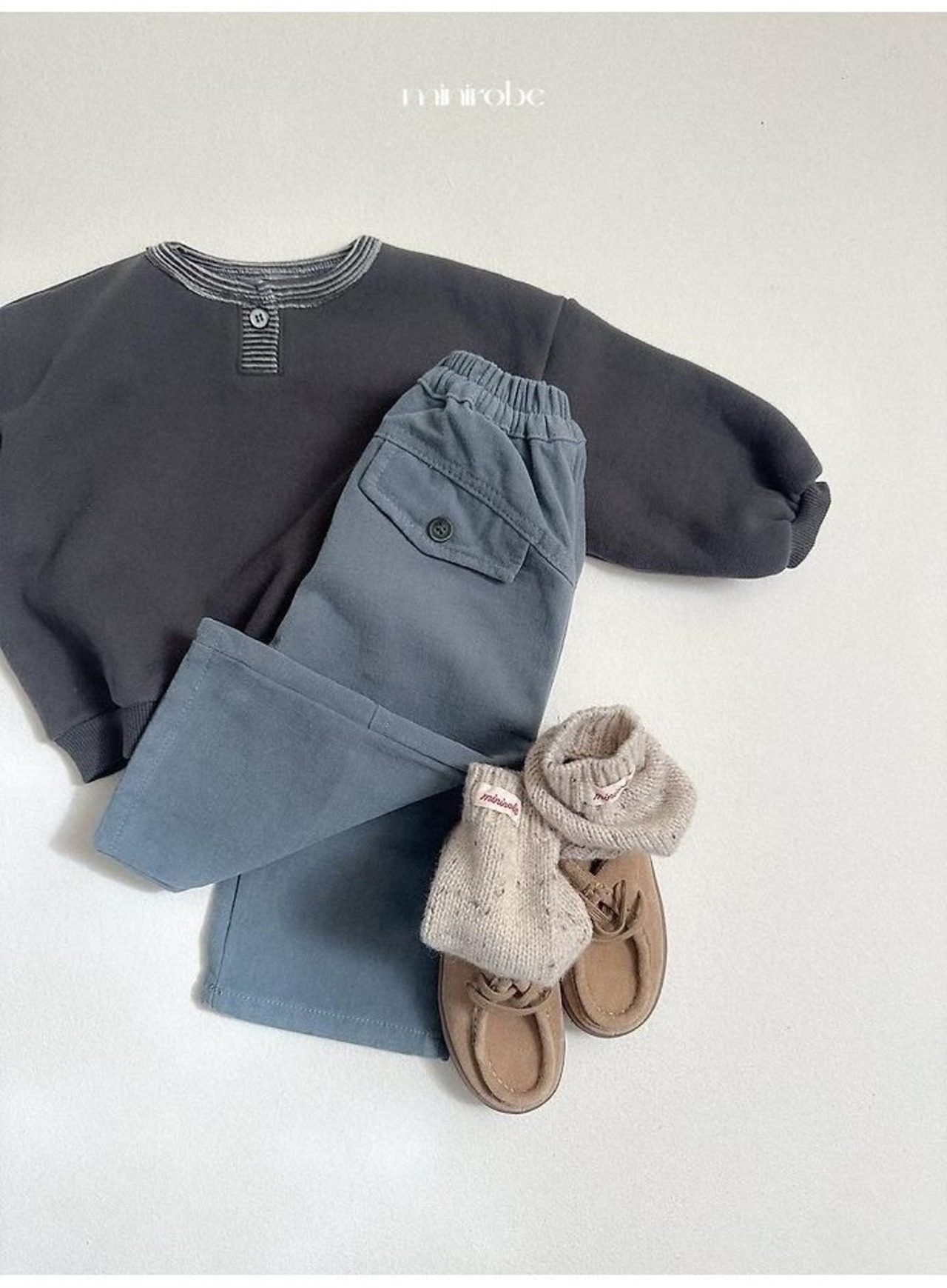 〖取寄〗韓国子供服 / 26winter / minirobe / ボタンピーチパンツ / キッズ *S~XL*