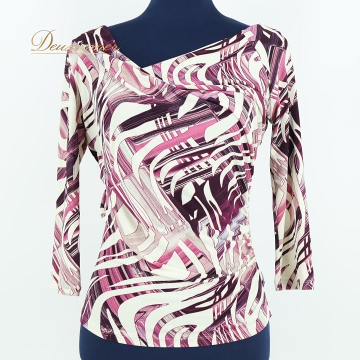 社交ダンス 衣装 スタンダード トップス ホワイト系 Chacott ROYAL