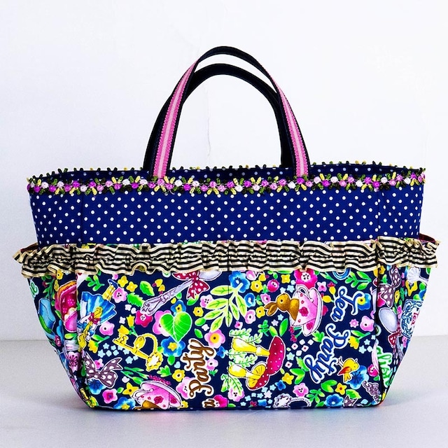 バッグ　ＴＵＮＩＣ　アリスガーデンのミニBag　ネイビー　17449-A