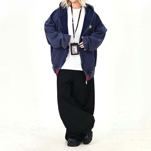 エンブレムミックスアーバンムードジップフーディ 2col   R01633