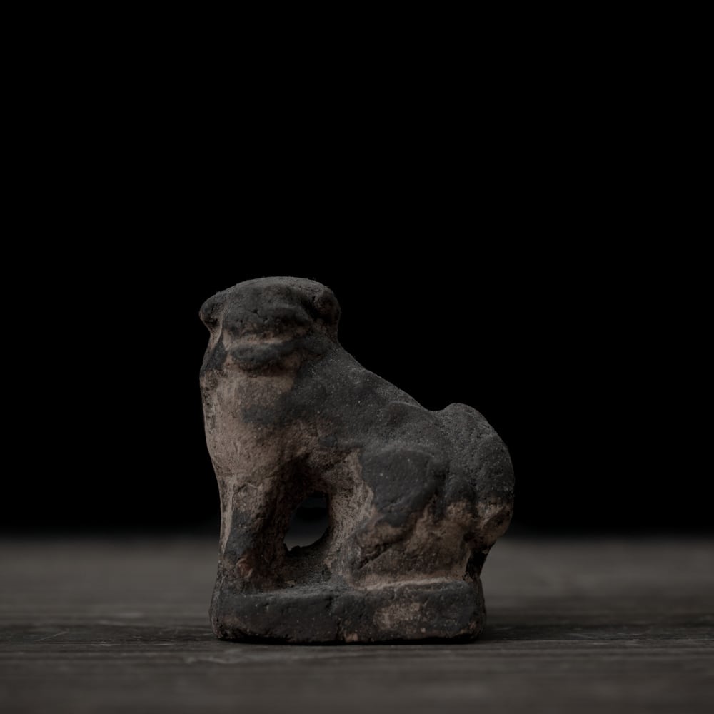 獅子 守護獣 土人形, 日本, 江戸時代 18世紀-19世紀. | PAY ID