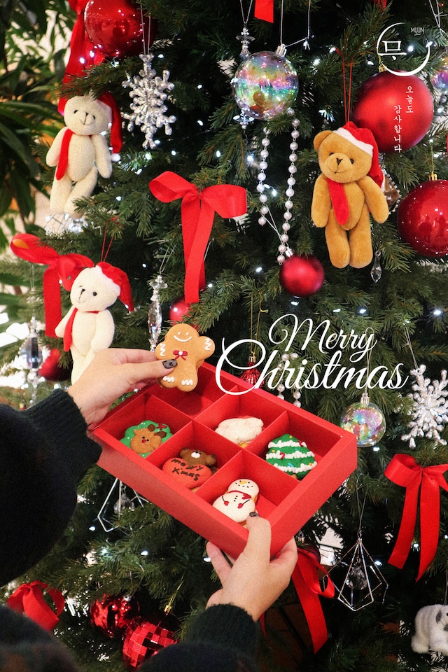 【期間限定】【数量限定】早い勝ち！MUUN Seoul X’mas Special Macaron クリスマス限定マカロン6個セットSpecial GIFT BOX (ギフト用) おうちカフェ トゥンカロン