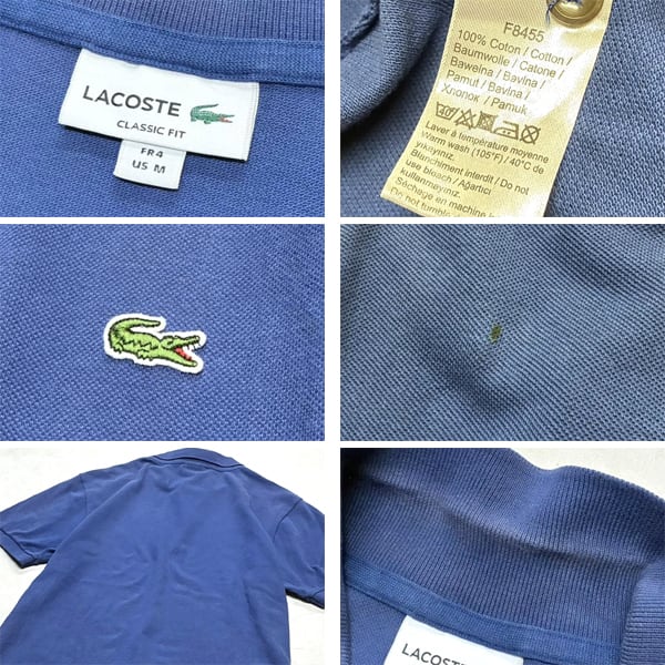 1点物◇ラコステLacoste半袖ポロシャツ古着4メンズMLレディースOK