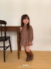 韓国子供服 / BANANA J / 26Autumn / リサ プリーツワンピース / 秋服 / キッズ *XS~JS*