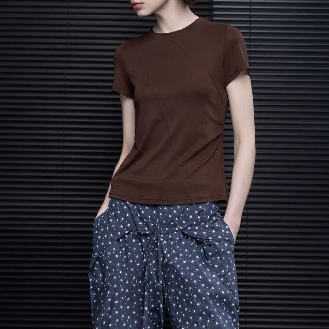 Tシャツ(長袖/七分) SUPER RIB PADDED SHOULDER CREW-NECK HOLIDAY/SUPER RIB PADDED SHOULDER CREW NECK LONG SLEEVE｜Daytona