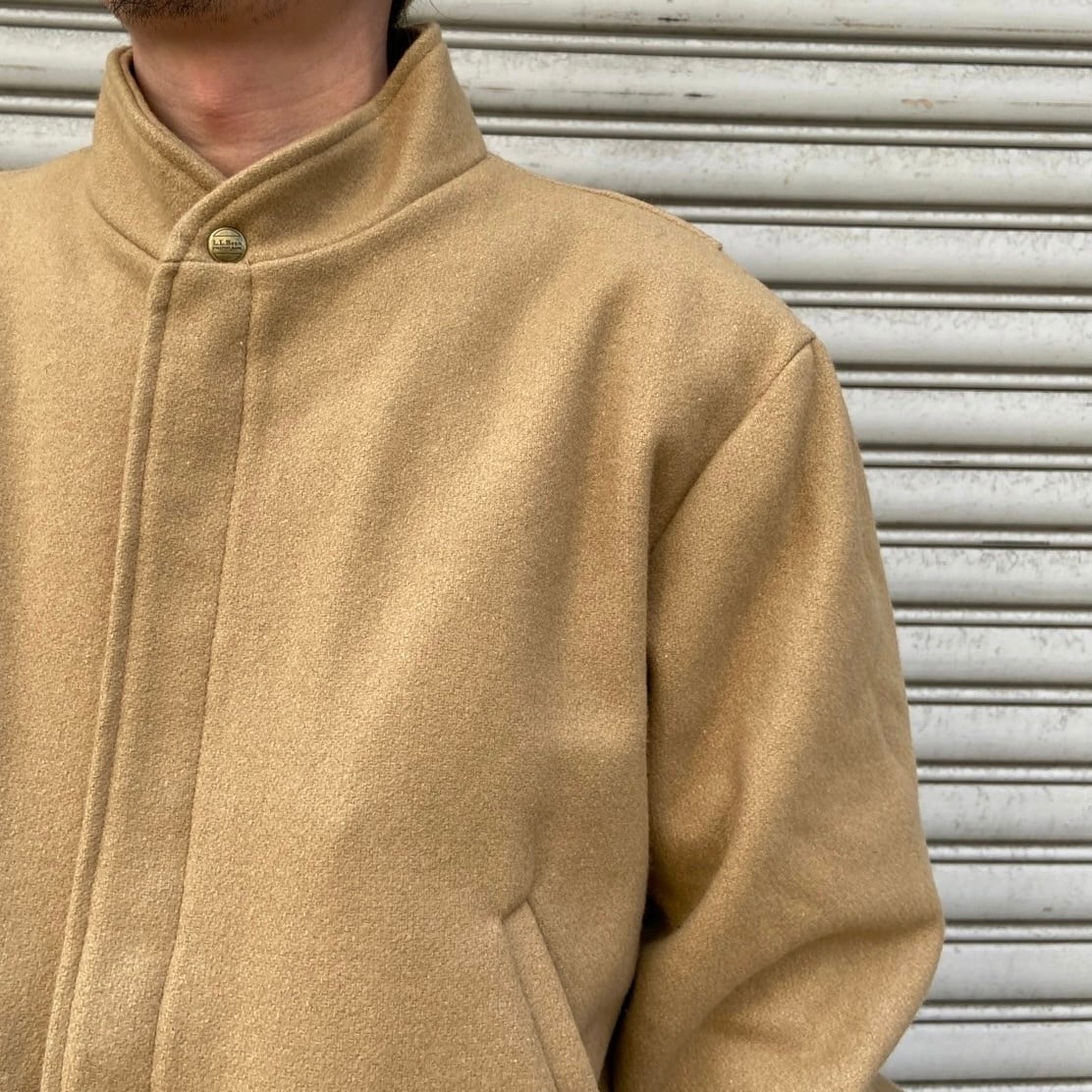 80s USA製 L.L.Bean ウールジャケット ベージュ XL | 古着屋 Uan 80s USA製 L.L.Bean ウールジャケット ベージュ XL | 古着屋 Uan